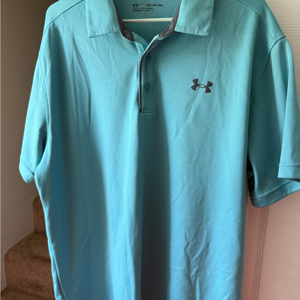 Under Armour Men's Aqua Polo Shirt